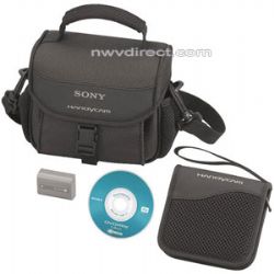 Sony ACC-DVDP2 Accessory Starter Kit for DVD Camcorders, with NPFP50 Battery, Case and DVD+RW Media