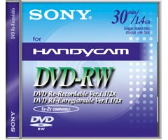 3 Pack 8cm Rewritable DVD-RW for Handycam