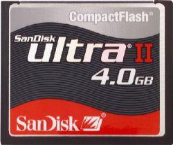 Sandisk 4GB Ultra II High-Speed CompactFlash Card 
