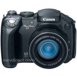 Canon PowerShot S3 IS, 6.0 Megapixel, 12x Optical/4x Digital Zoom, Digital Camera