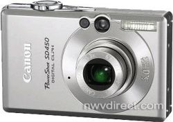Canon PowerShot SD450 Digital Elph, 5.0 Megapixel, 3x Optical/4x Digital Zoom, Digital Camera