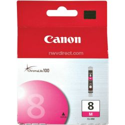 ChromaLife 100 Dye Ink Cartridge for Canon Printers, Magenta (CLI-8M)