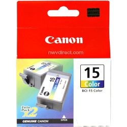 Canon BCI-15C Color Ink Cartridge for Canon i70 & i80 Printer