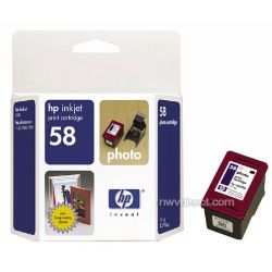 HP / Hewlett-Packard 58 Photo Inkjet Print Cartridge (17ml) for Select Deskjet & Photosmart Printers