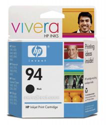 HP / Hewlett-Packard 94 Black Inkjet Print Cartridge (11ml) for Photosmart 8150, 8450 & Deskjet 5740, 6540, 6840 Printers & PSC 2355, 2610, 2710 All-in-One