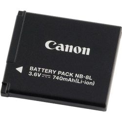 Canon NB-8L Rechargeable Lithium-Ion Battery Pack (3.6V, 740mAh) 