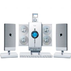 iLuv  4-CD Hi-Fi Audio System with iPod Docking Station -White