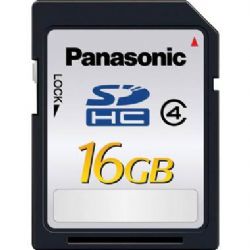 Panasonic 16GB SDHC Memory Card with SD Speed Class 4 Performance 