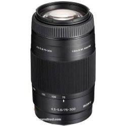 Sony SAL-75300 Zoom Telephoto AF D 75-300mm f/4.5-5.6 Autofocus Lens for Sony & Minolta SLR Cameras