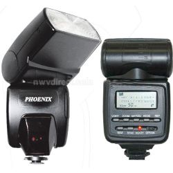 Phoenix DPZBIS-125CII Digital TTL Shoe Mount Flash (Guide No. 125'/38 m at 50mm) for Panasonic Lumix TTL