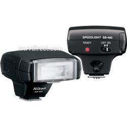 Nikon SB-400 Speedlight i-TTL Shoe Mount Flash (Guide No. 98'/30 m at 18mm)