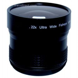 Optics 0.22x Fisheye (Fish-Eye) Lens For Panasonic Lumix DMC-LX3 (Includes Lens Adapter)