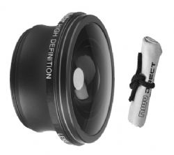 2.2x Teleconverter Lens For Canon VIXIA HF21 + Nwv Direct Microfiber Cleaning Cloth 