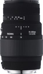 Sigma Zoom Telephoto 70-300mm f/4-5.6 DG Macro Autofocus Lens for Nikon AF-D