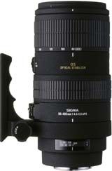 Sigma Zoom Telephoto 80-400mm f/4.5-5.6 EX DG APO OS (Optical Stabilizer) Autofocus Lens for Nikon AF