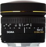 Sigma Fisheye 8mm f/3.5 EX DG Circular Fisheye Autofocus Lens for Nikon AF