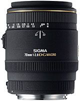 Sigma Telephoto 70mm f/2.8 EX DG Macro Autofocus Lens for Nikon AF