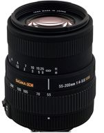 Sigma Zoom Normal-Telephoto 55-200mm f/4-5.6 DC Autofocus Lens for Canon Digital EOS
