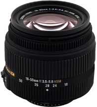 Sigma Zoom Super Wide Angle 18-50mm f/3.5-5.6 DC G Autofocus Lens for Nikon Digital AF