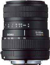 Sigma Zoom Normal-Telephoto 55-200mm f/4-5.6 DC Autofocus Lens for Canon Digital EOS