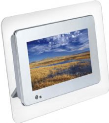 Alpha Digital 7 Inch Digital Photo Frame with MPEG Video Playback - Acrylic 
