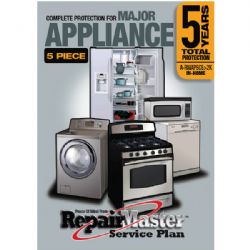 REPAIR MASTER A-RMAP5C5-2K 5 Year Major Appliance (5 Appliances) Warranty For Appliances (Each Appliance) Over $2000.00 