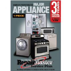 REPAIR MASTER A-RMAP3- 3 Year Major Appliance (1 Appliance) Warranty For Product Under $2000.00 