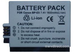 Canon By Digital Concepts LP-E5 High Capacity Lithium Ion Battery For Canon Camera (7.4 Volt, 1500 Mah) 