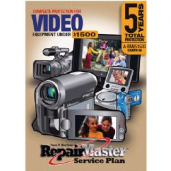 REPAIR MASTER A-RMV51500 5-Year DOP Carry In Video Product Warranty Service Plan ($1001-1500)