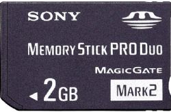 Sony 2GB Memory Stick PRO Duo (Mark 2) Media 