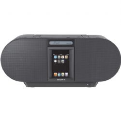 Black Portable CD Boombox with iPod/iPhone Dock 