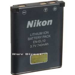 Nikon EN-EL10 Rechargeable Lithium-Ion Battery for Nikon Coolpix S200, S500, S510S, S700S Digital Cameras