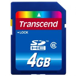 4GB Transcend Digital SD Memory Card High Speed