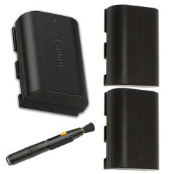 Canon LP-E6 SLR Camera Battery Pack + Accessory Bundle