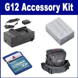 Canon PowerShot G12 Digital Synergy Canon Powershot G12 kit: Battery, Charger, Memory Card, Case