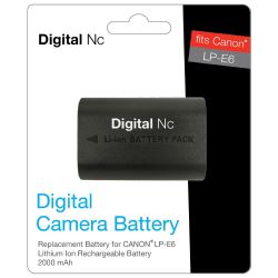 New LP-E6 Replacement 'Intelligent' High Capacity Battery (2000Mah) - Lifetime Replacement Warranty