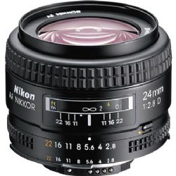 Nikon Wide Angle AF Nikkor 24mm f/2.8D Autofocus Lens (USA)