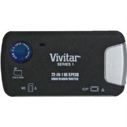 Vivitar 72-in1 Memory Card and Sim Card Reader/Writer 