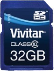 Vivitar 32GB SDHC Ultimate Memory Card (Class 10)