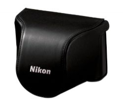 Nikon Leather Case CB-N2000SA For Nikon 1 J1 Camera with 10-30mm Lens (Black)
