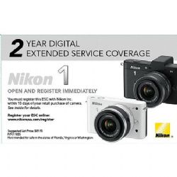 Nikon Extended Service Coverage (2 years) for Nikon 1 J1 and Nikon 1 V1 Cameras