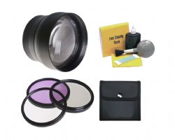 Sony DSC-HX300 2.2x Super Telephoto Lens + High Definition 3 Piece Filter Kit + Cleaning Kit