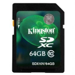Kingston Digital 64 GB Secure Digital Memory Card
