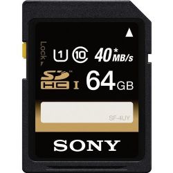 Sony 64GB SDXC Class 10 UHS-1 R40 Memory Card 