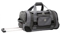 Airtek Collection 24 Inch Rolling Duffle Bag (Black With Gray)