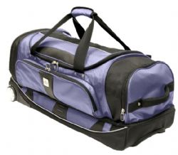 Airtek Collection 31 Inch Rolling Duffle Bag (Purple With Black)
