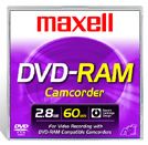Maxell 2.8GB Rewritable DVD-RAM Camcorder Discs