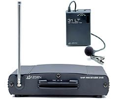 AZDEN - Single-Channel Professional VHF Wireless Microphone System