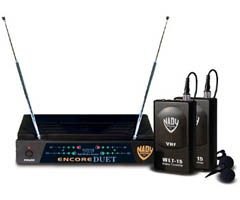 NADY - 2-Channel Professional VHF Wireless Microphone System