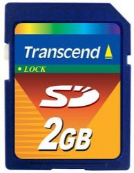 2GB Transcend Digital SD Memory Card High Speed